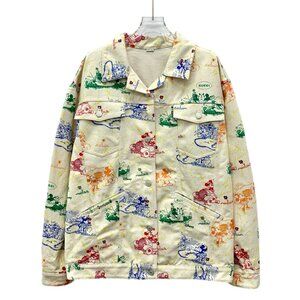 Gucci x Disney Beige Mickey Mouse all-over print cotton jacket